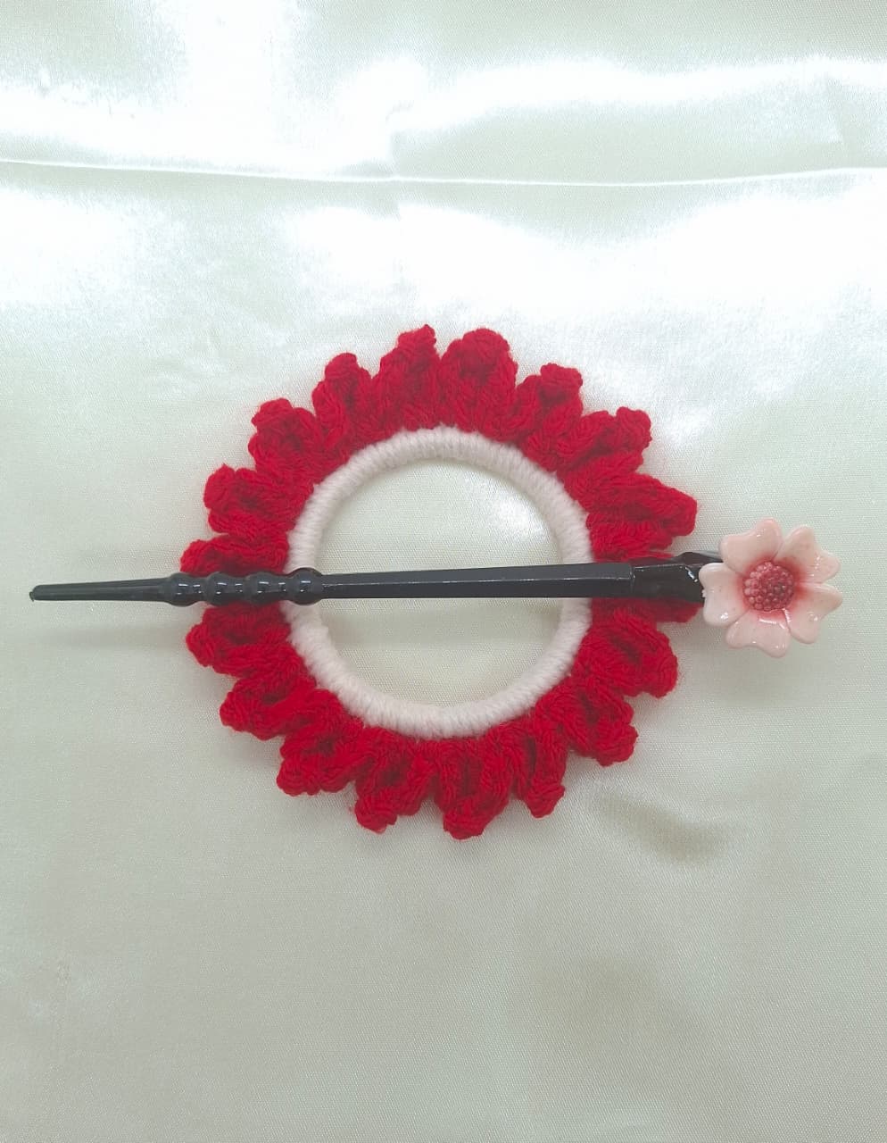 Crochet Hair Bun Pin